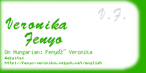 veronika fenyo business card